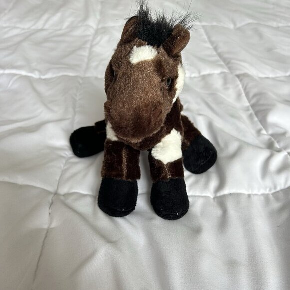 GANZ Other - Ganz Webkinz HM147 Pinto Horse Plush Stuffed Animal Brown White Y2K - NO CODE
